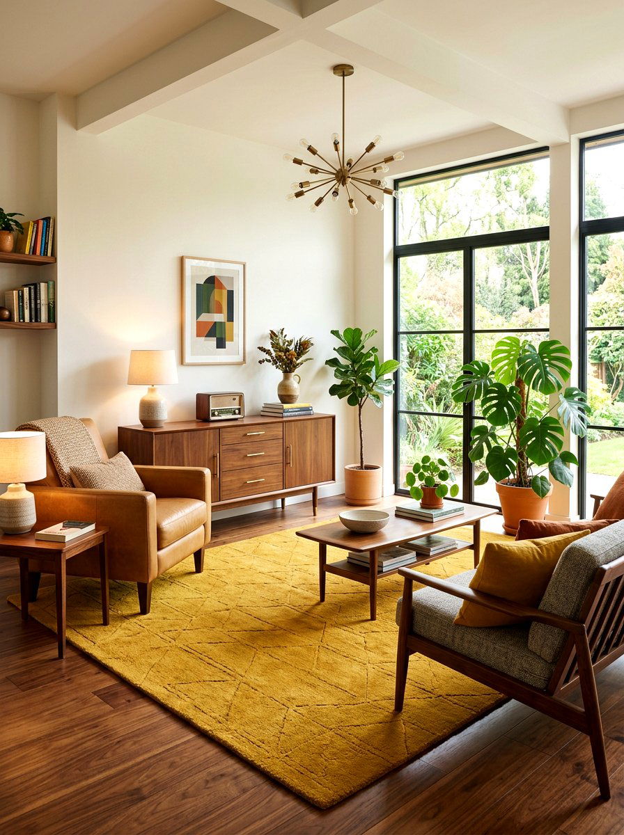 Mustard Yellow Area Rug - 30 mustard decor ideas