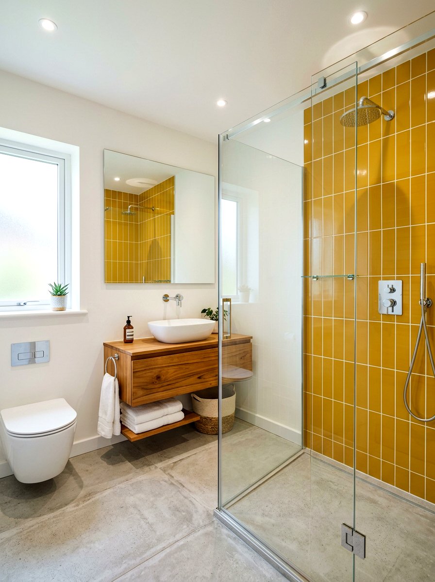 Mustard Yellow Bathroom Tiles - 30 mustard decor ideas