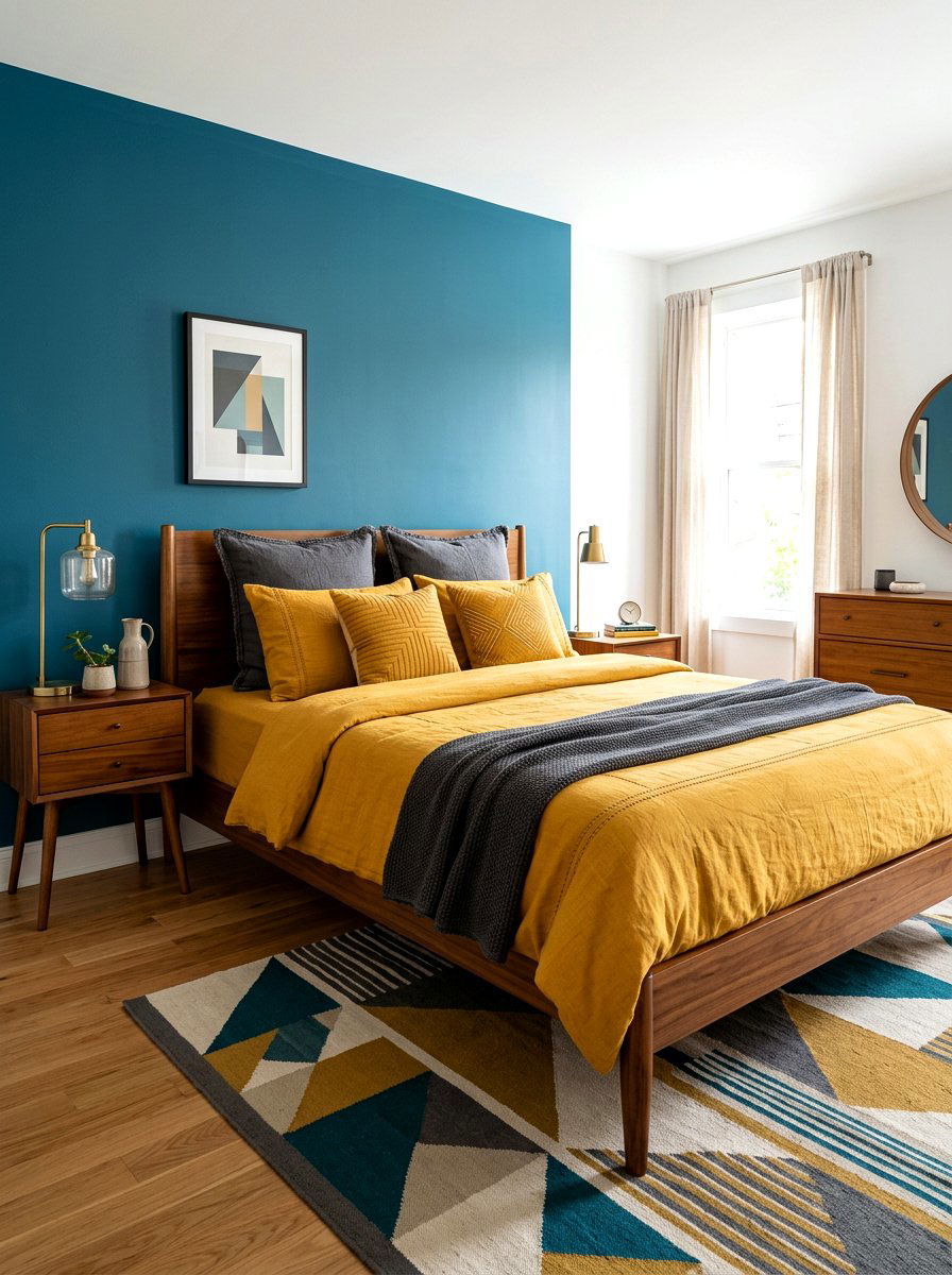 Mustard Yellow Bedspread - 30 guest room bedding ideas