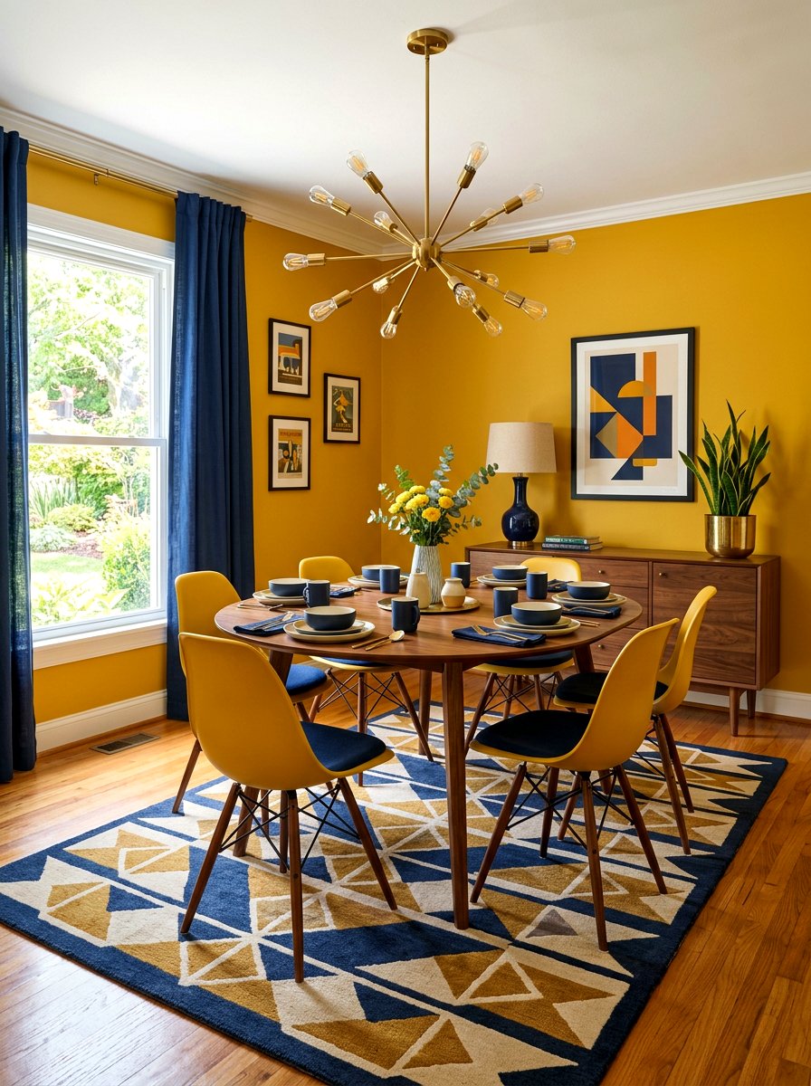 Mustard Yellow Dining Room - 30 dining room color ideas