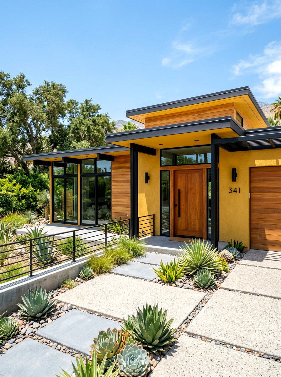 Mustard Yellow House Exterior - 30 exterior paint color ideas