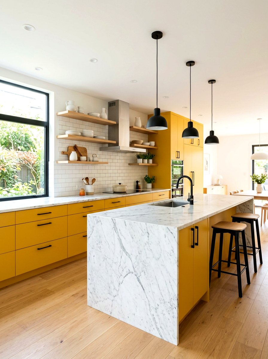 Mustard Yellow Kitchen Cabinets - 30 mustard decor ideas