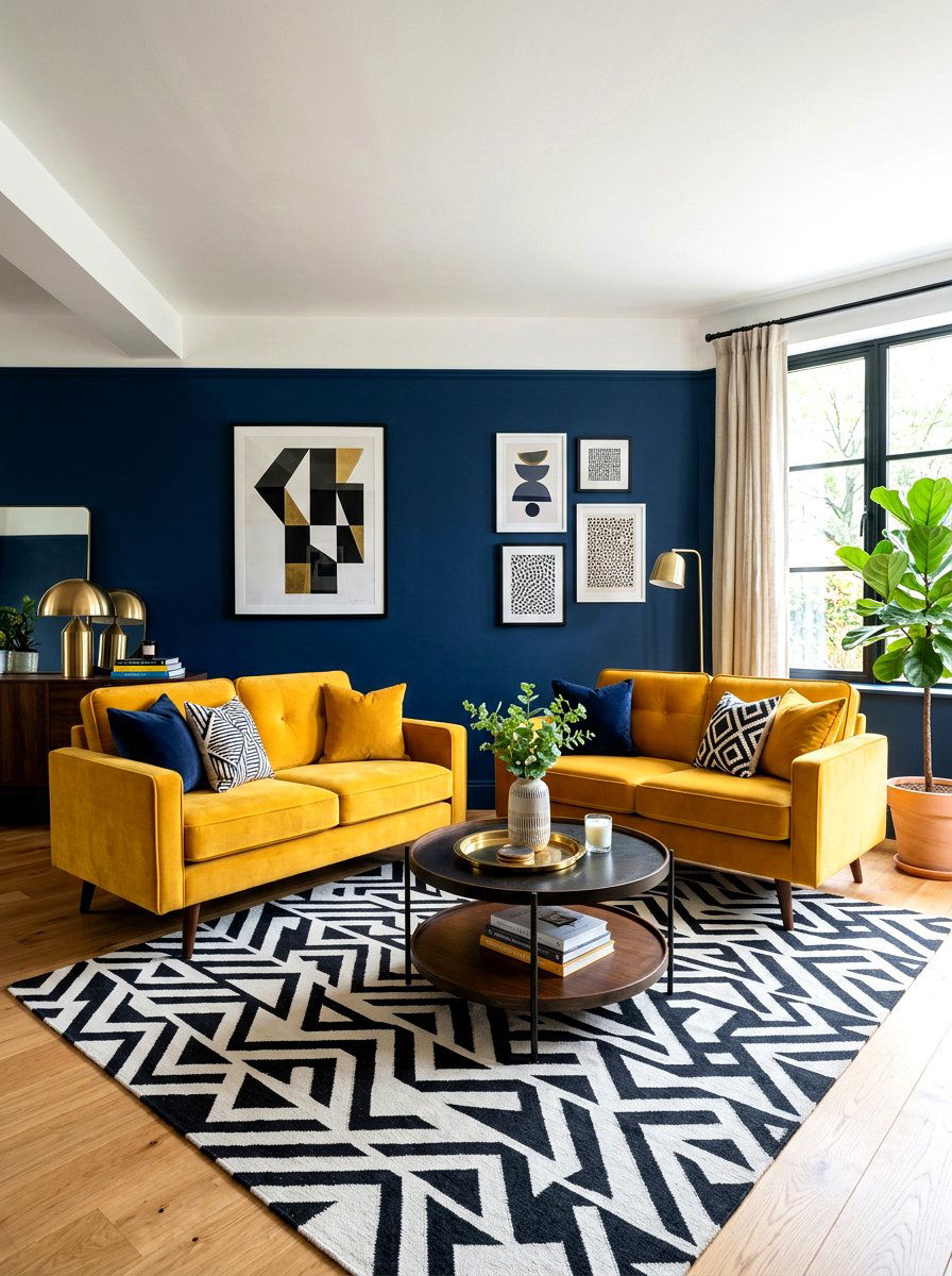 Mustard Yellow Twin Sofas - 30 twin sofa living room ideas