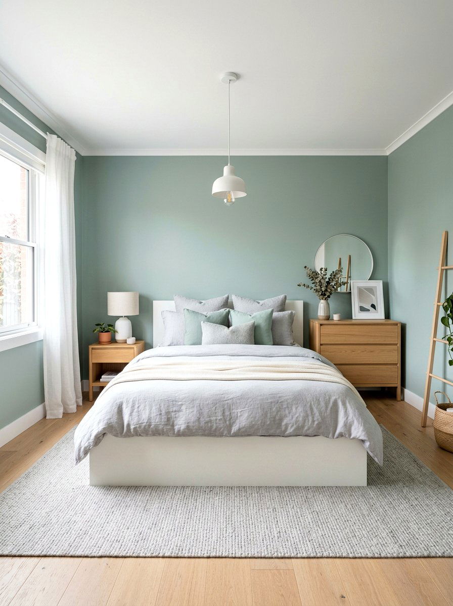 Muted Mint Bedroom - 30 healing color bedroom ideas