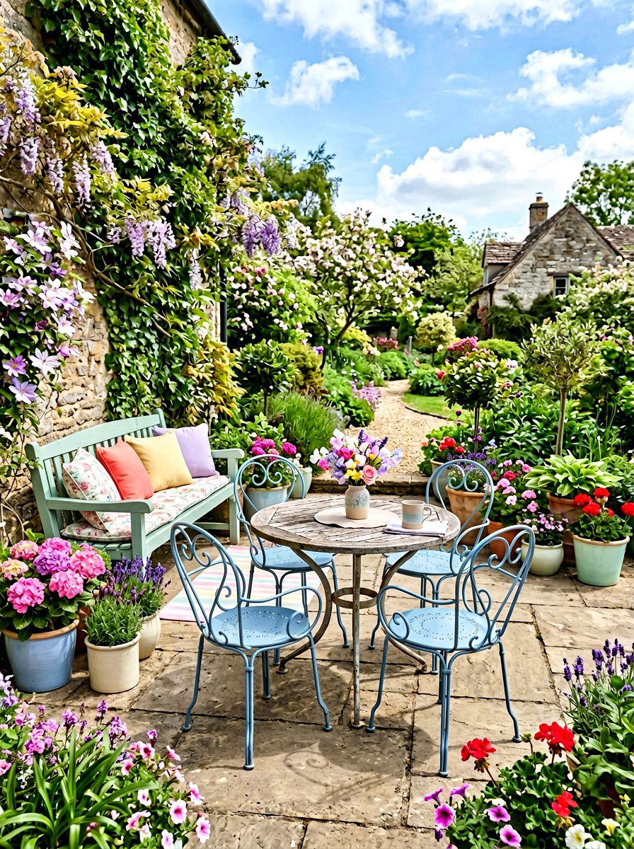 Muted Pastel Patio - 30 pastel home decor ideas