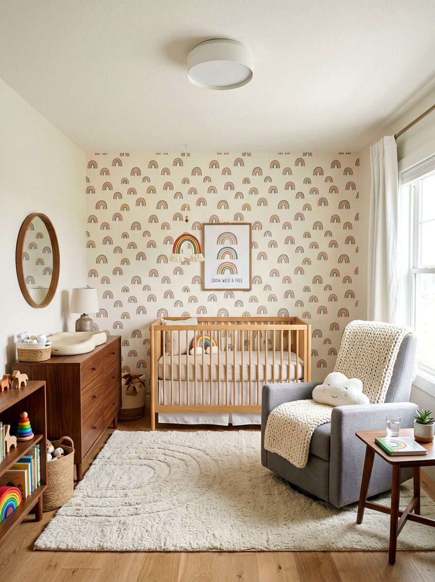 Muted Rainbow Nursery - 30 rainbow nursery ideas