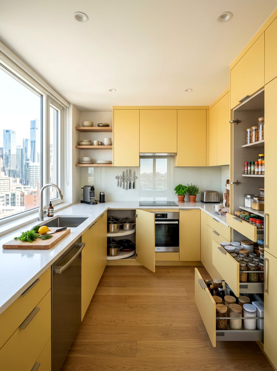 Muted Yellow Apartment Kitchen - 30 muted yellow kitchen ideas