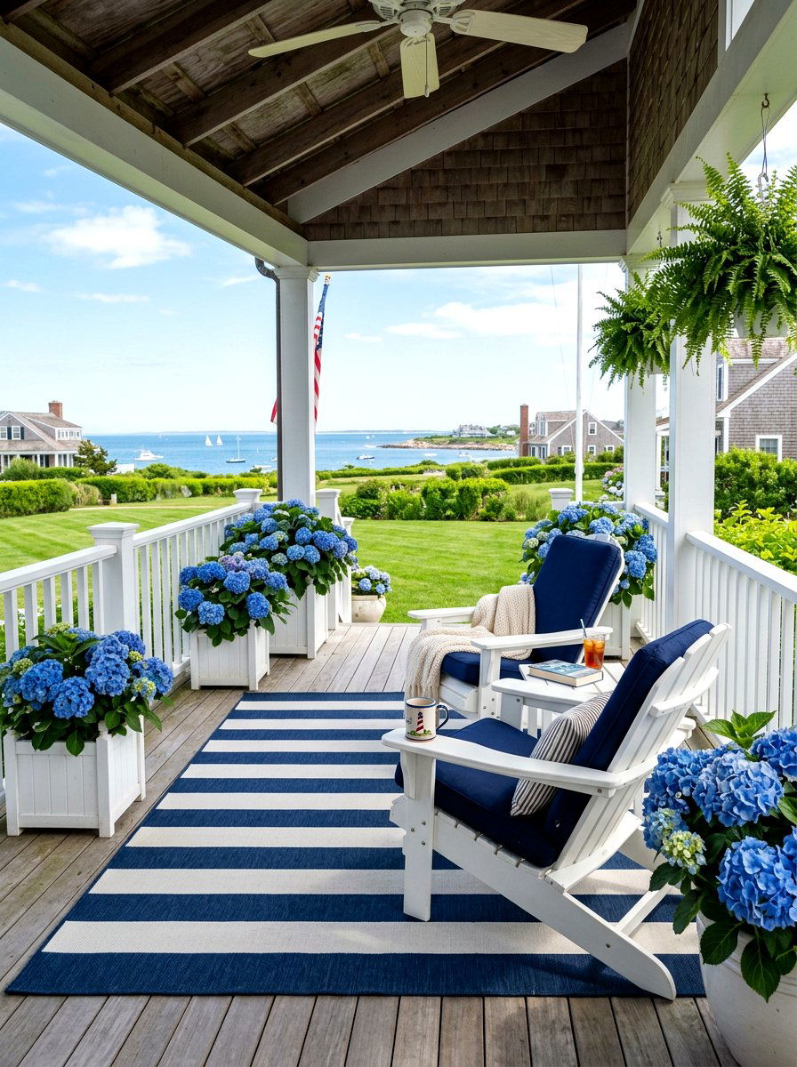 Nantucket Style Porch - 30 preppy home decor ideas