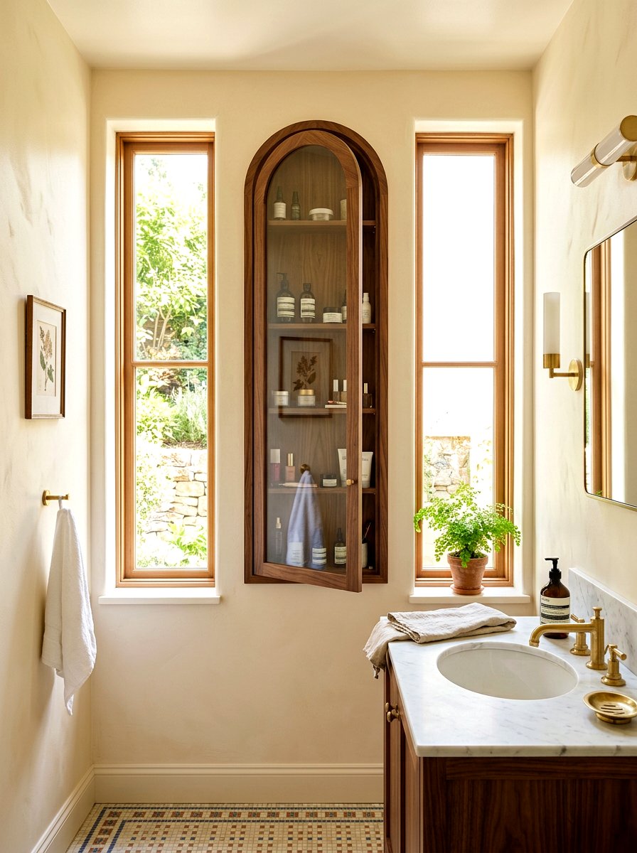 Narrow Arched Medicine Cabinet - 30 arched medicine cabinet ideas
