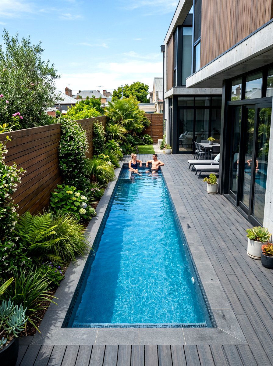 Narrow Backyard Pool - 30 backyard pool ideas