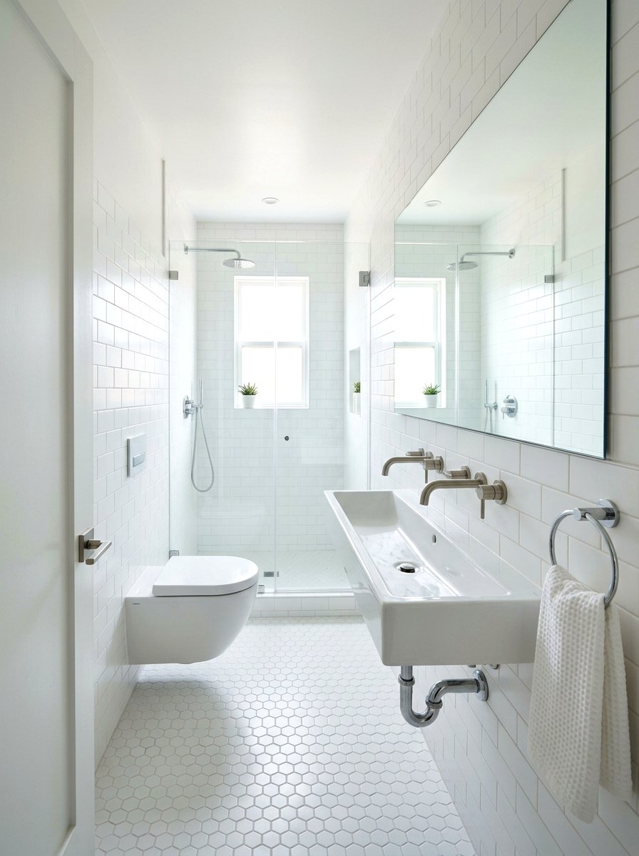 Narrow Bathroom Trough Sink - 30 trough sink bathroom ideas