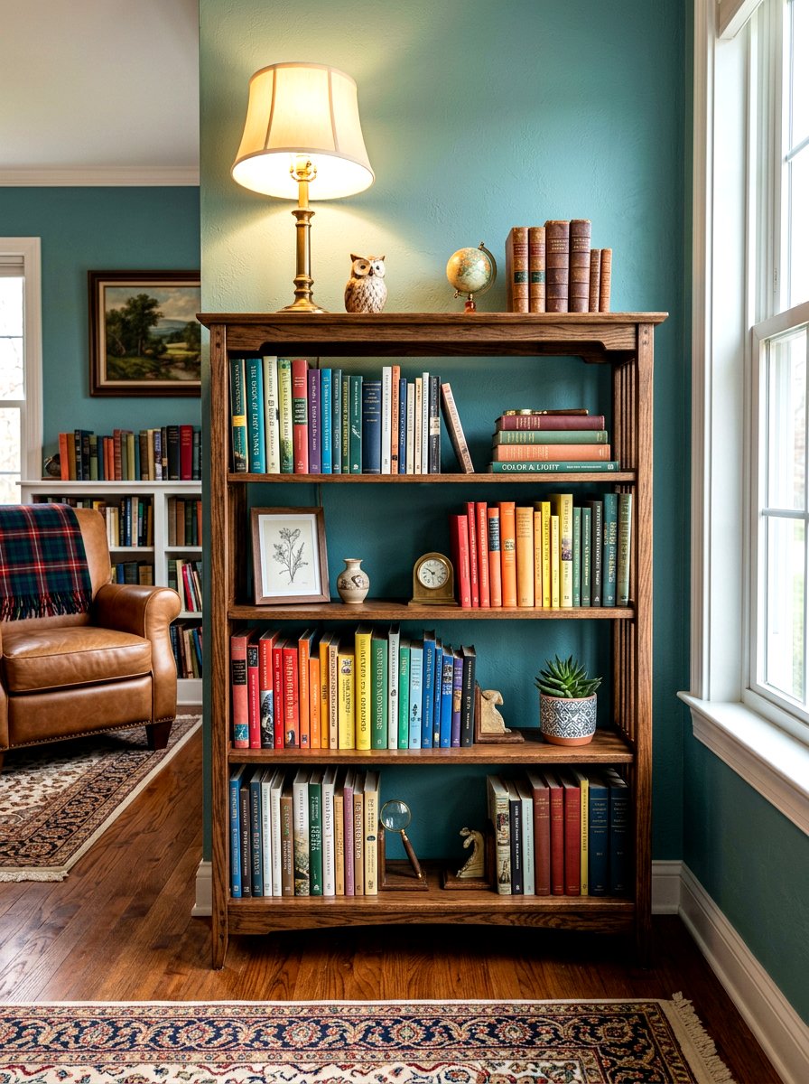Narrow Bookshelf Console - 30 slim console apartment ideas