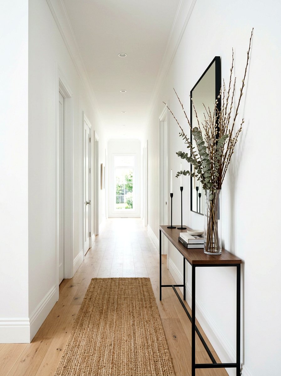 Narrow Console Table - 30 console styling ideas