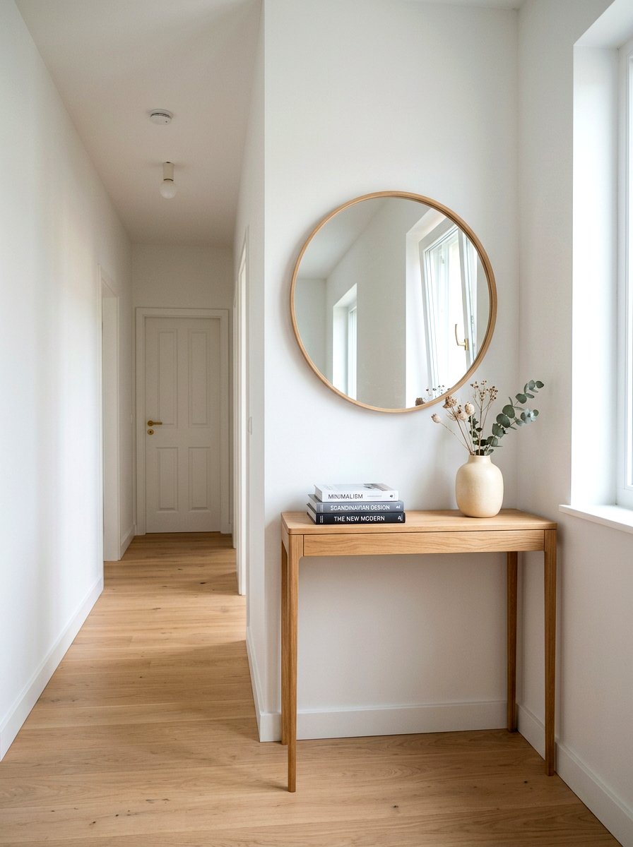 Narrow Console Table - 30 hallway decor ideas