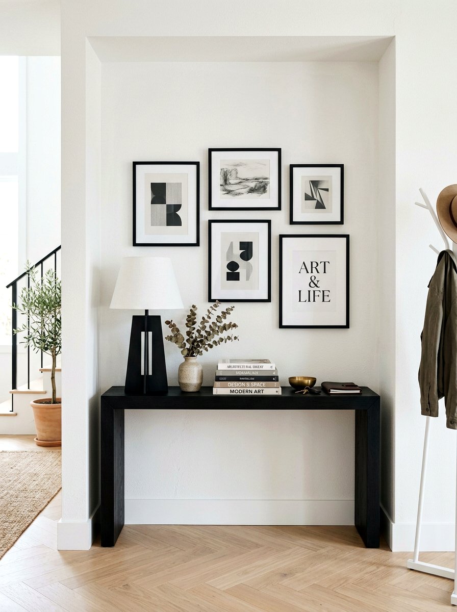 Narrow Console Table Styling - 30 entry alcove ideas