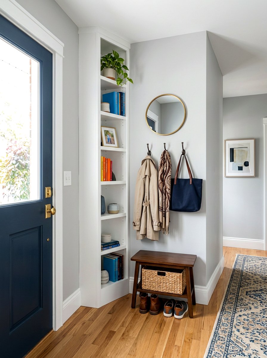 Narrow Corner Bookshelf - 30 corner bookshelf ideas