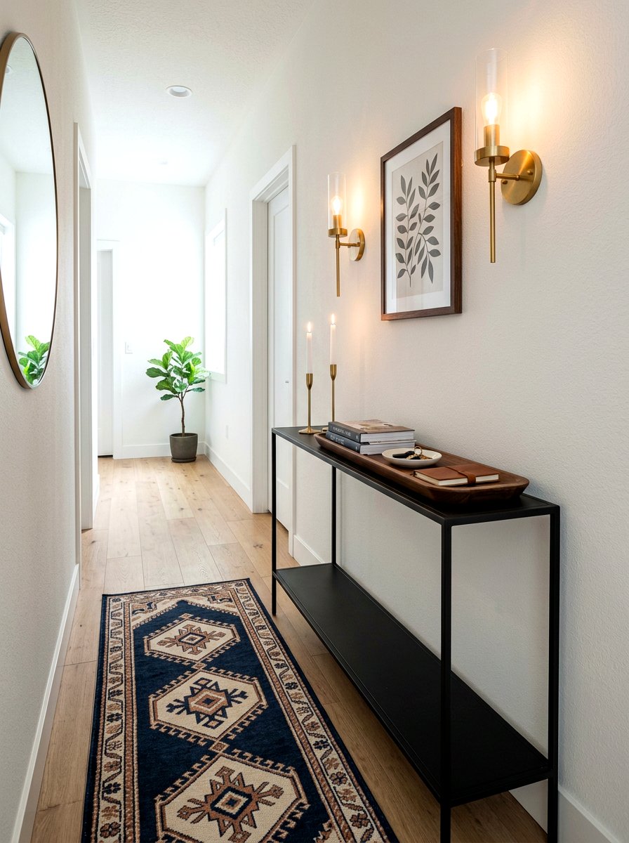 Narrow Entry Table - 30 everyday entry table decor ideas