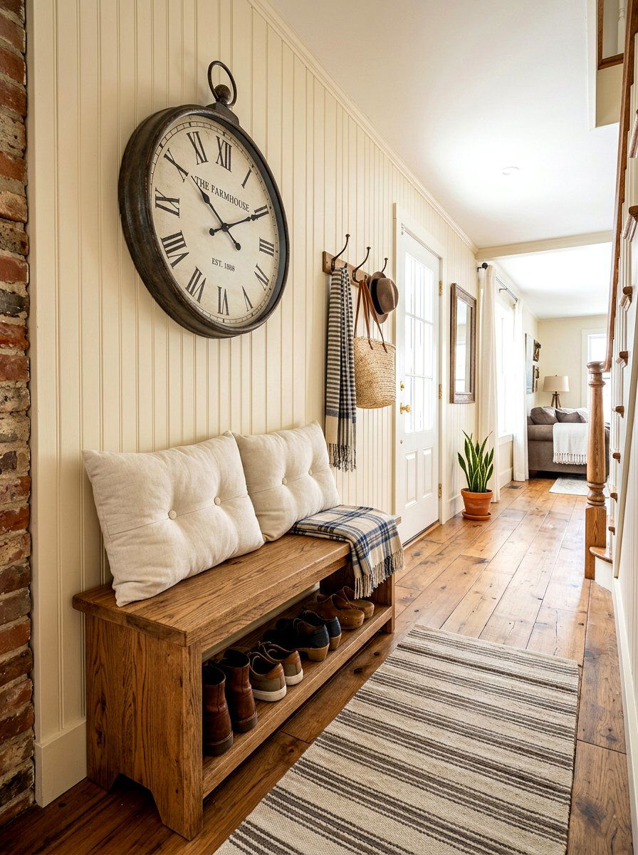 Narrow Entryway Bench - 30 narrow entryway storage ideas