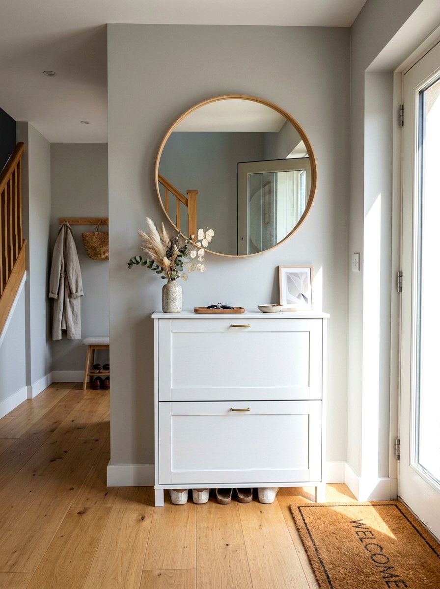 Narrow Entryway Shoe Cabinet - 30 shoe storage ideas