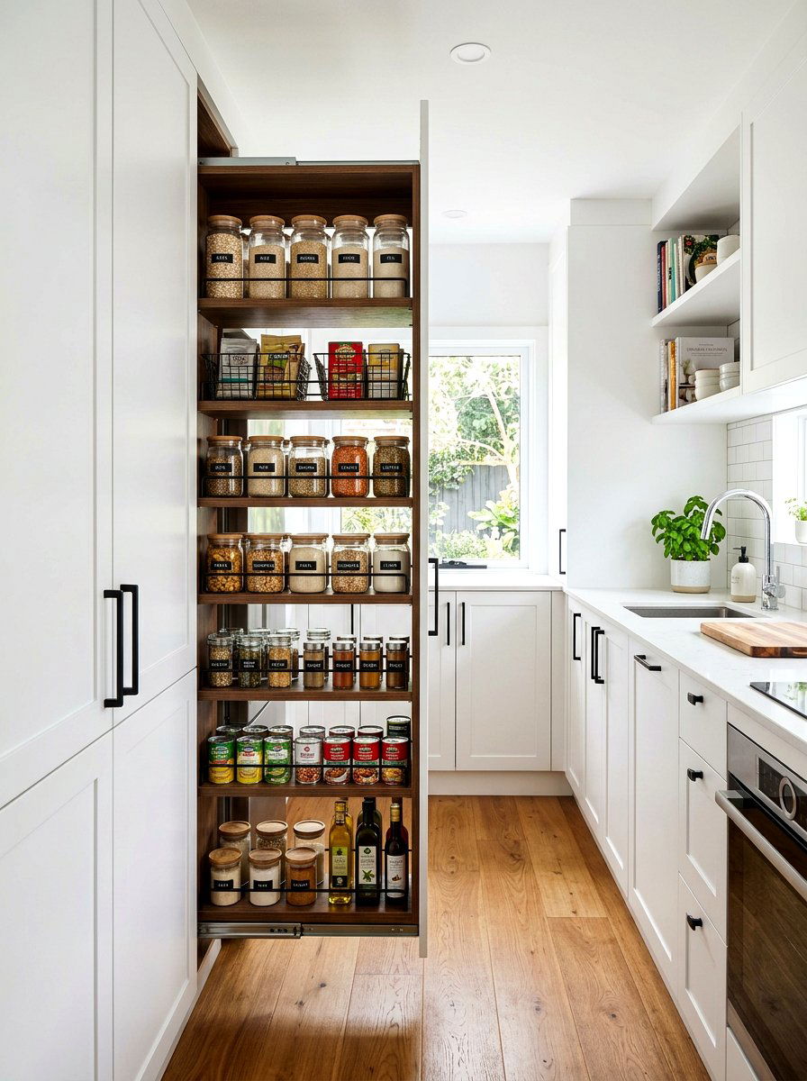 Narrow Galley Kitchen Pantry - 30 cozy galley kitchen ideas