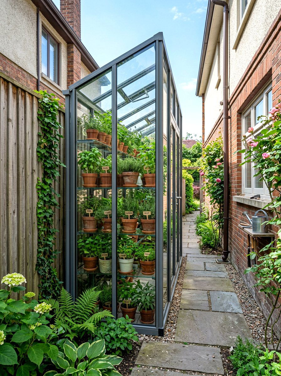 Narrow Greenhouse - 30 modern greenhouse ideas