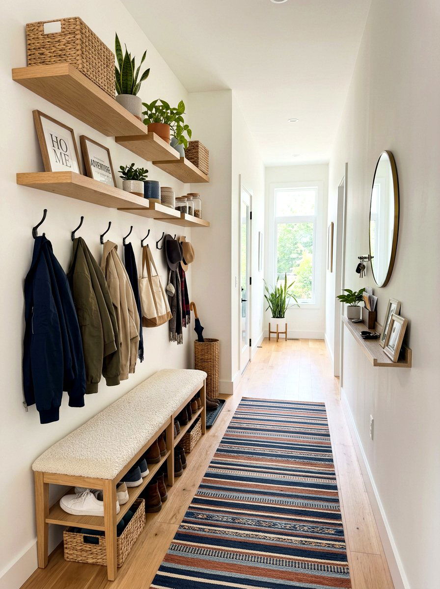Narrow Hallway Mudroom - 30 mudroom ideas