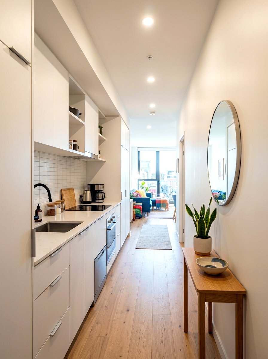 Narrow Hallway One Wall Kitchen - 30 one wall kitchen ideas