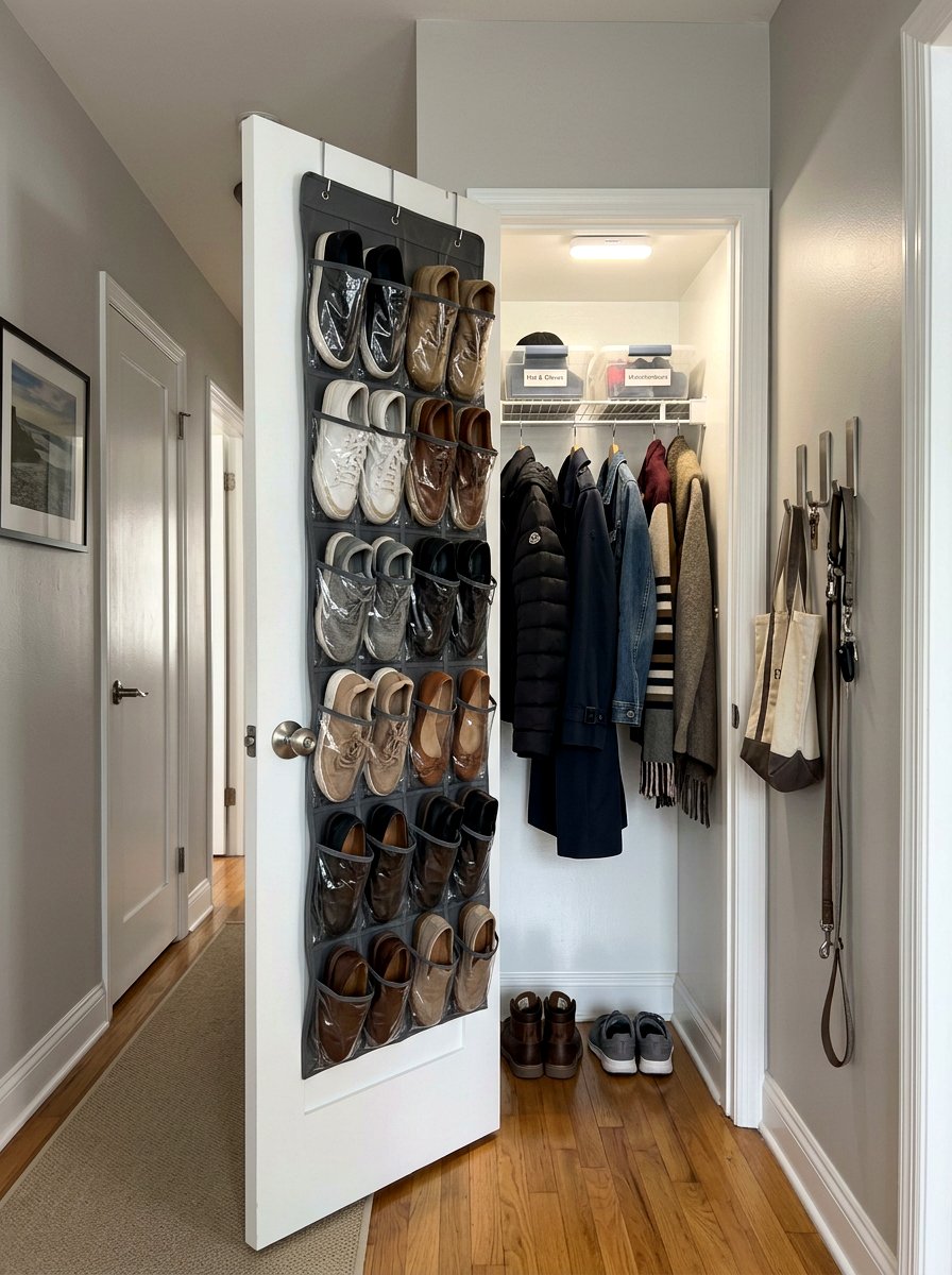 Narrow Hallway Reach In Closet - 30 coat closet organization ideas