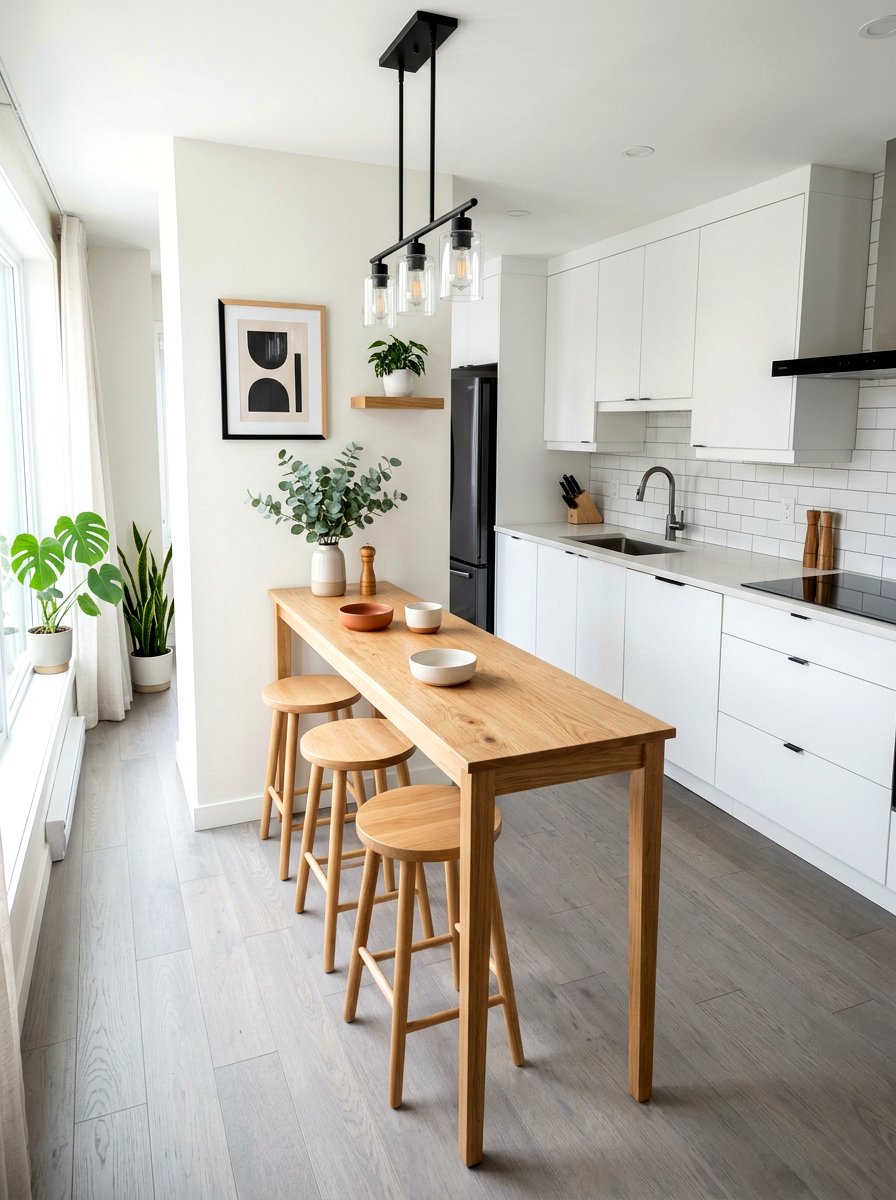 Narrow Kitchen Dining Table - 30 small dining nook ideas
