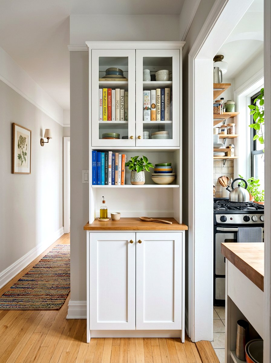 Narrow Kitchen Hutch - 30 hutch kitchen storage ideas