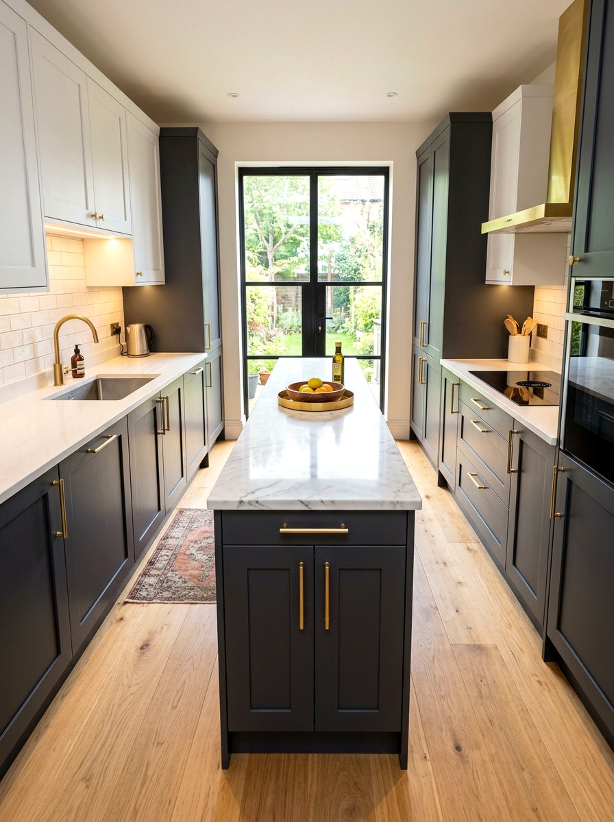 Narrow Kitchen Island For Galley - 30 small island kitchen ideas