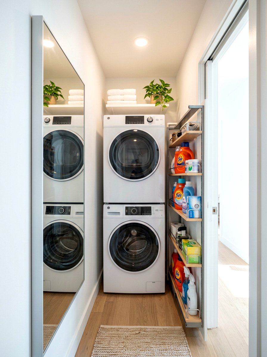 Narrow Laundry Closet - 30 laundry nook ideas