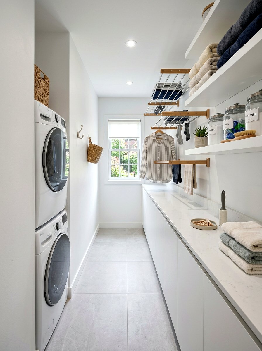 Narrow Laundry Room Folding Station - 30 folding station laundry ideas