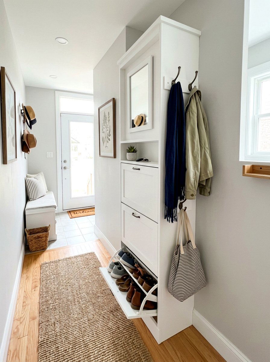 Narrow Mudroom Cabinet - 30 mudroom storage ideas