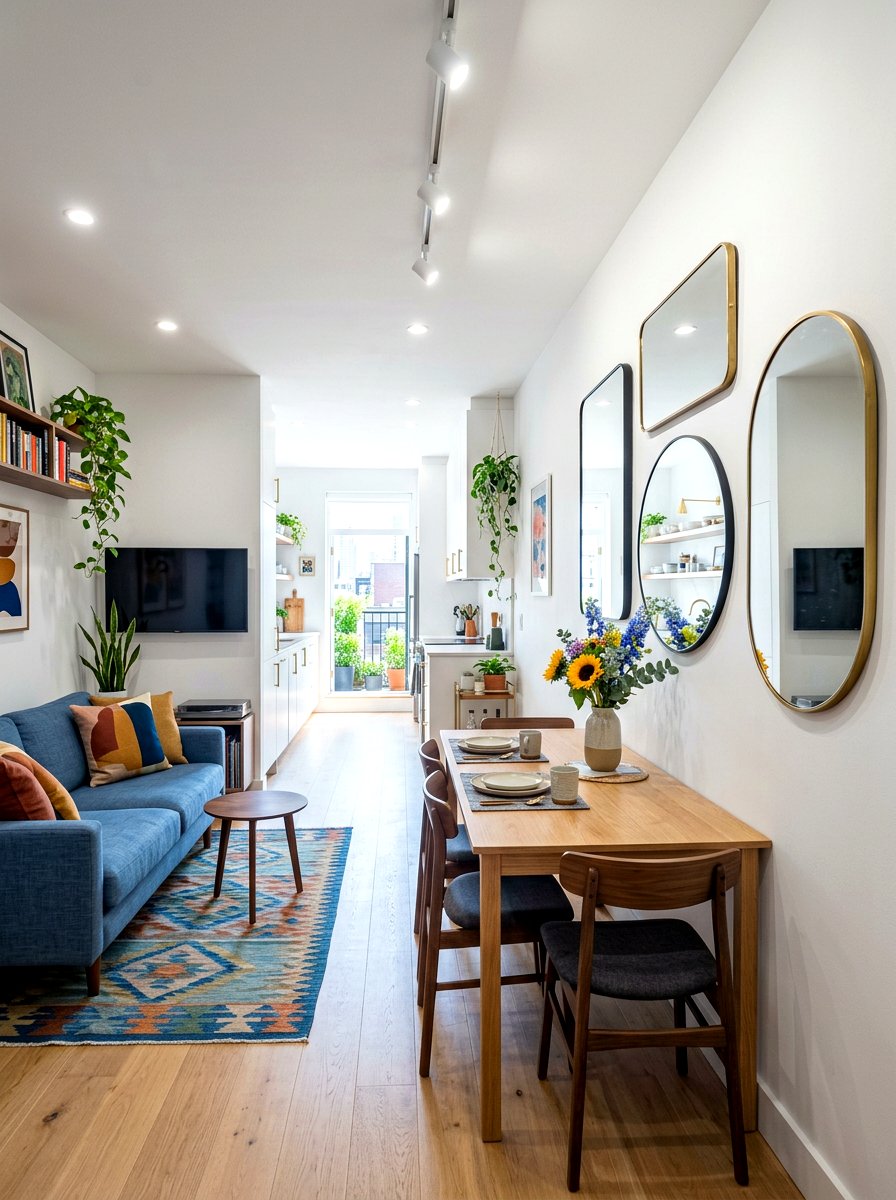Narrow Open Plan Layout - 30 open plan dining room ideas