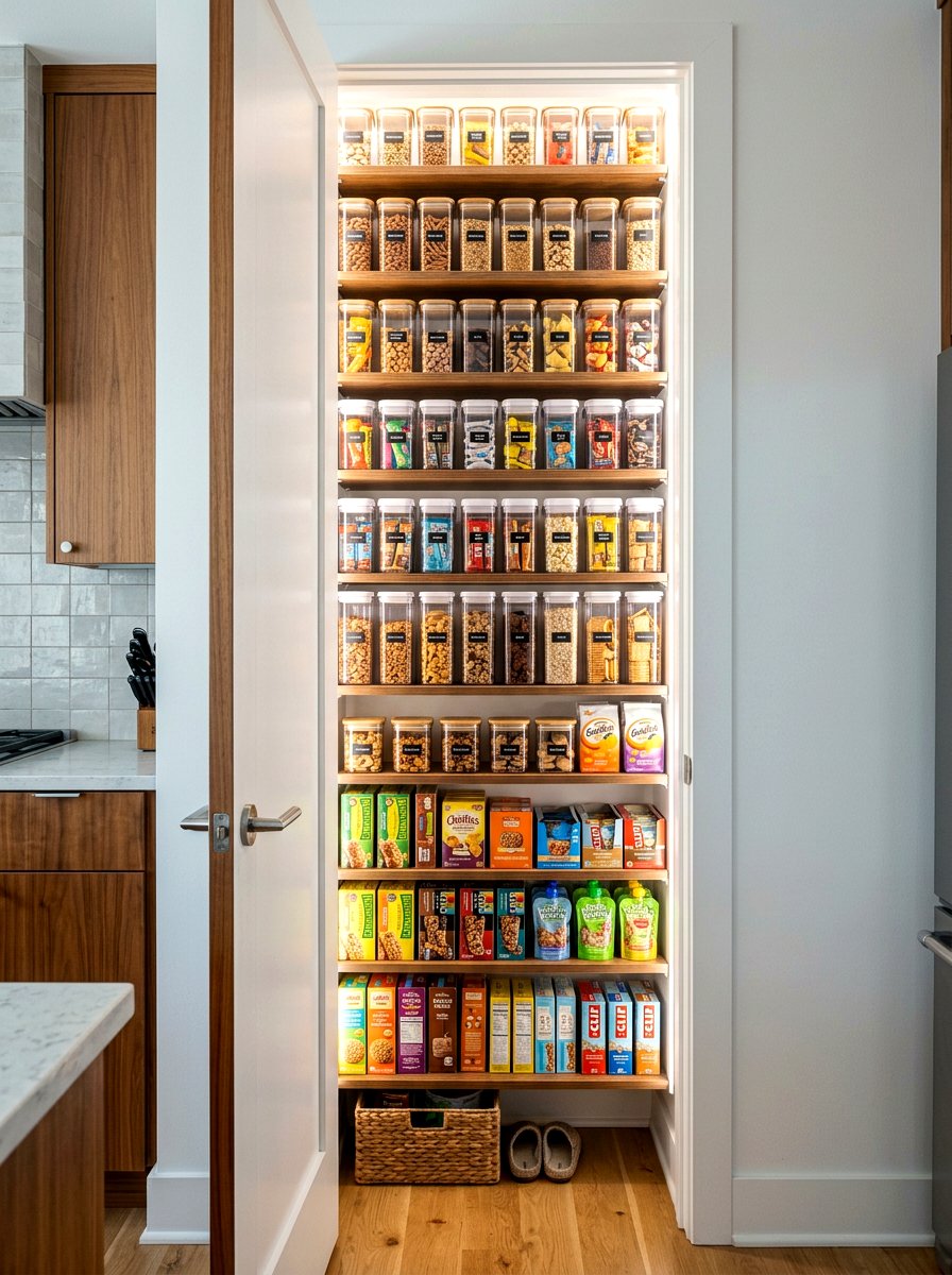 Narrow Pantry Closet - 30 snack pantry ideas