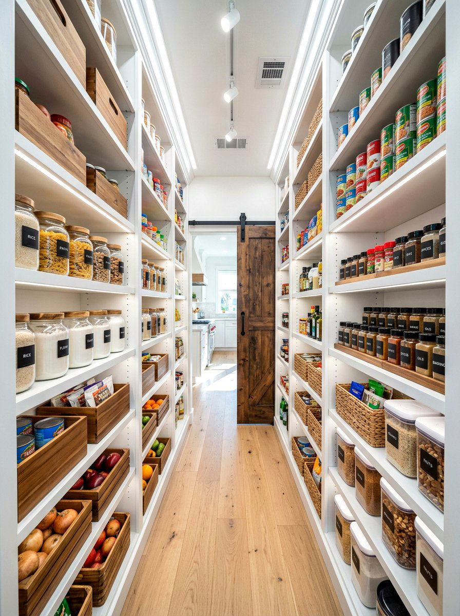 Narrow Pantry Walkway - 30 scullery pantry ideas