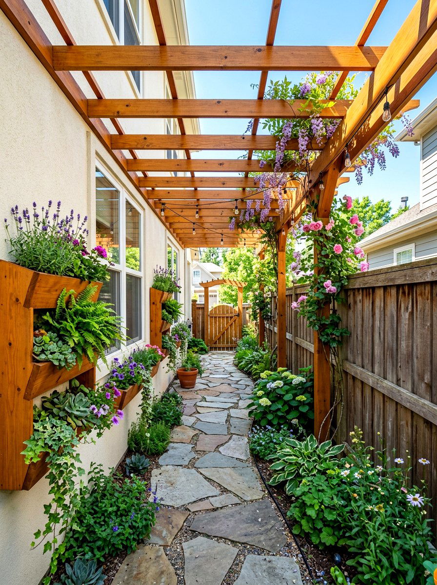 Narrow Pergola For Side Yard - 30 small pergola ideas