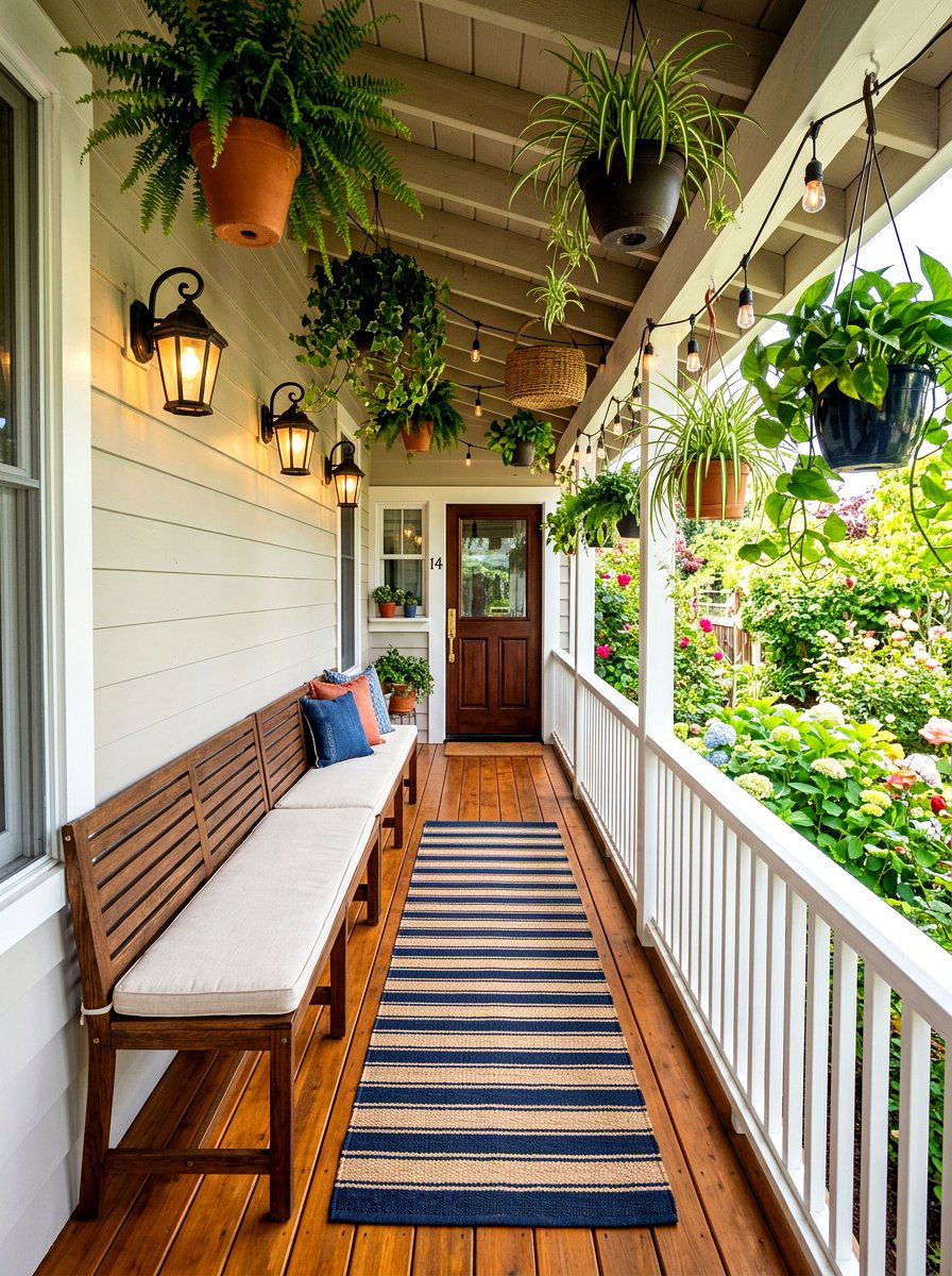 Narrow Porch Layout - 30 porch gathering ideas