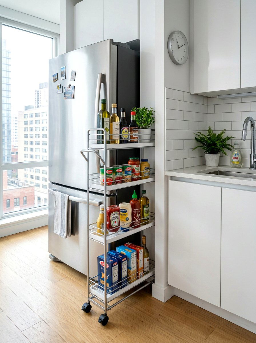 Narrow Slide Out - 30 refill station pantry ideas