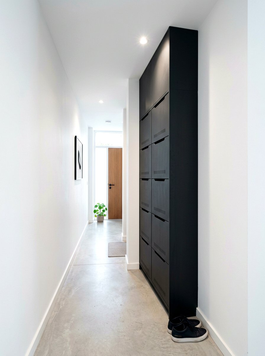 Narrow Vertical Shoe Cabinet - 30 hidden shoe cabinet ideas