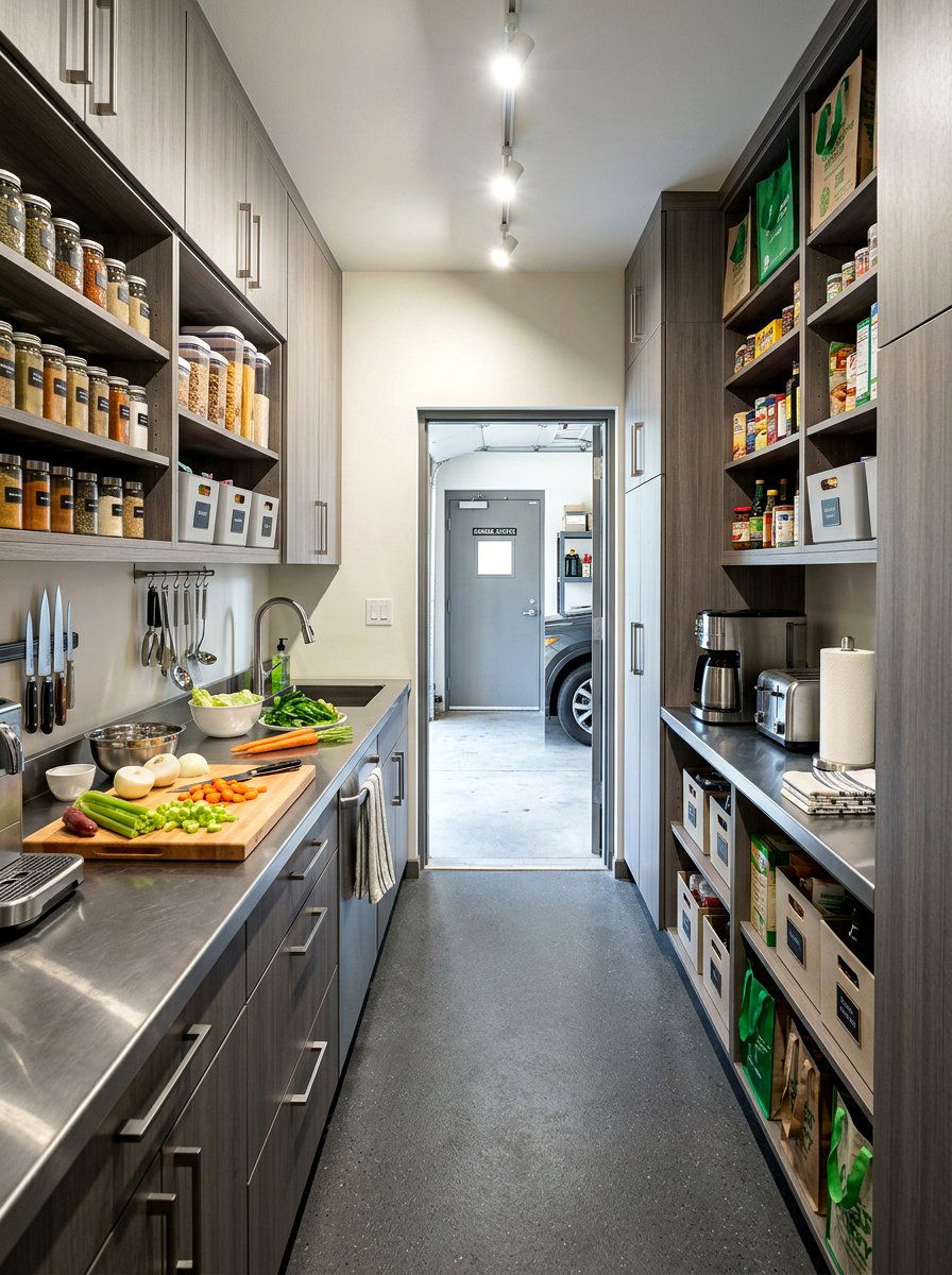 Narrow Walk Through Prep Kitchen - 30 small prep kitchen ideas