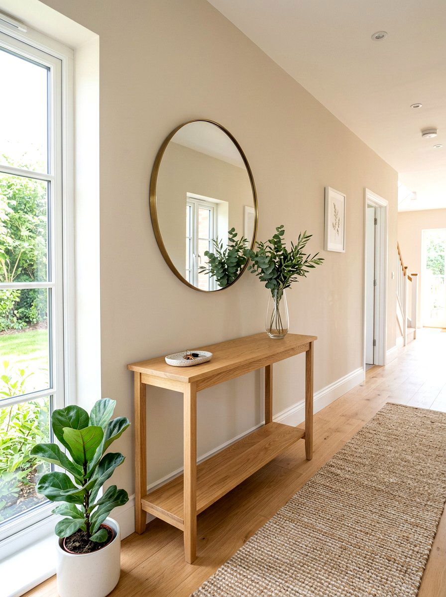 Narrow Wood Console Table - 30 front hall console ideas