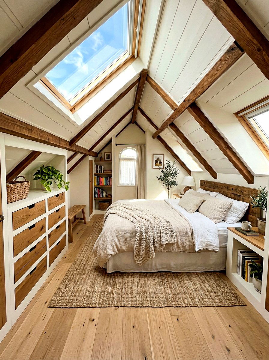 Narrow attic bedroom loft - 30 narrow room decorating ideas