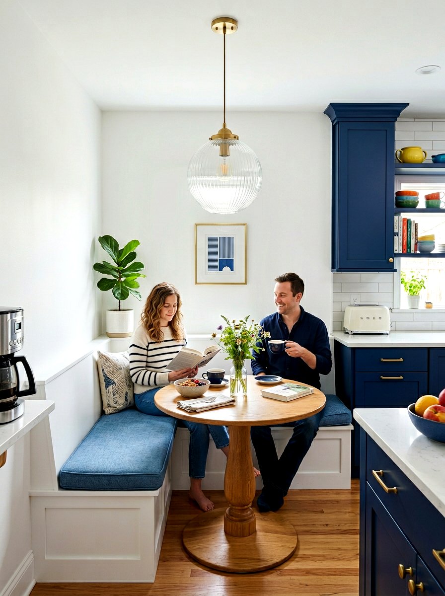 Narrow breakfast nook corner - 30 narrow room decorating ideas