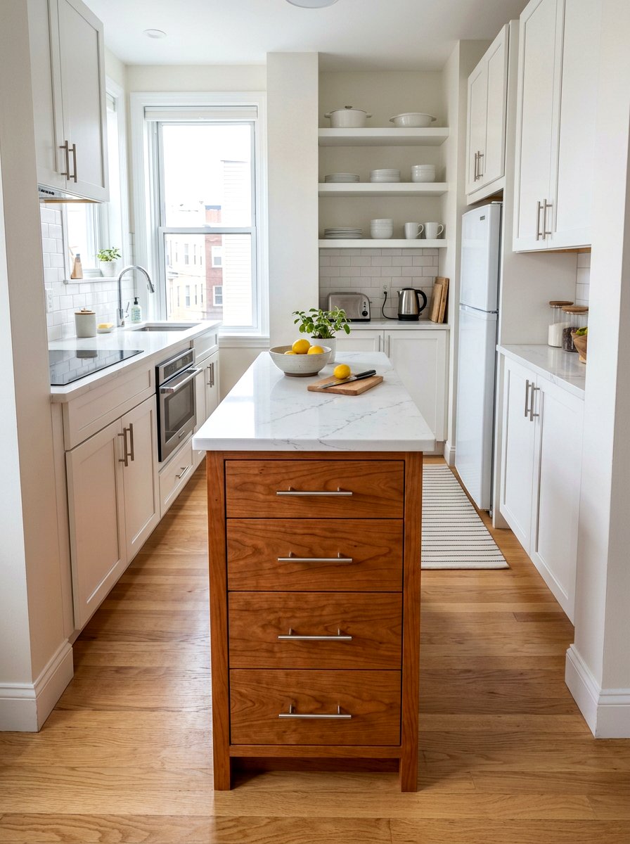 Narrow dresser kitchen island for small spaces - 30 dresser as kitchen island ideas