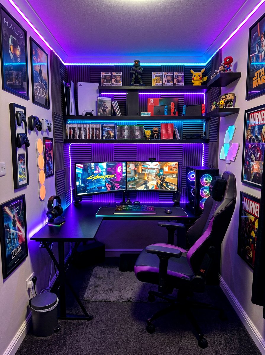 Narrow gaming room decor - 30 narrow room decorating ideas