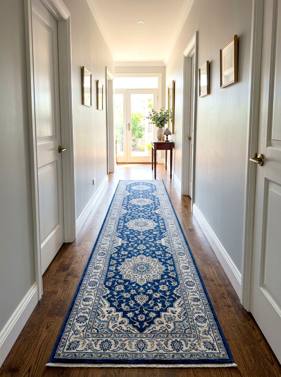 Narrow hallway rug runner - 30 entryway decor ideas