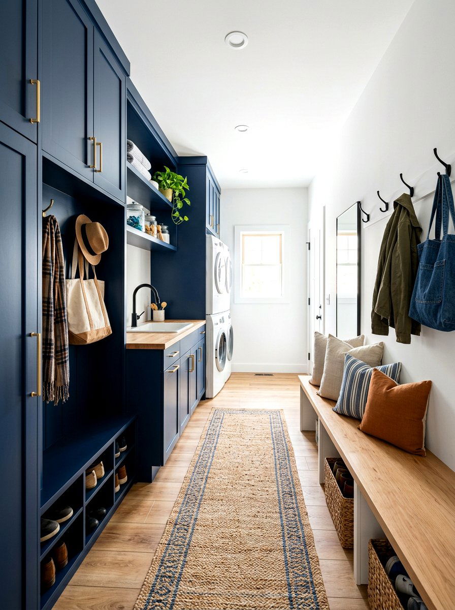 Narrow laundry mudroom - 30 laundry room mudroom combo ideas