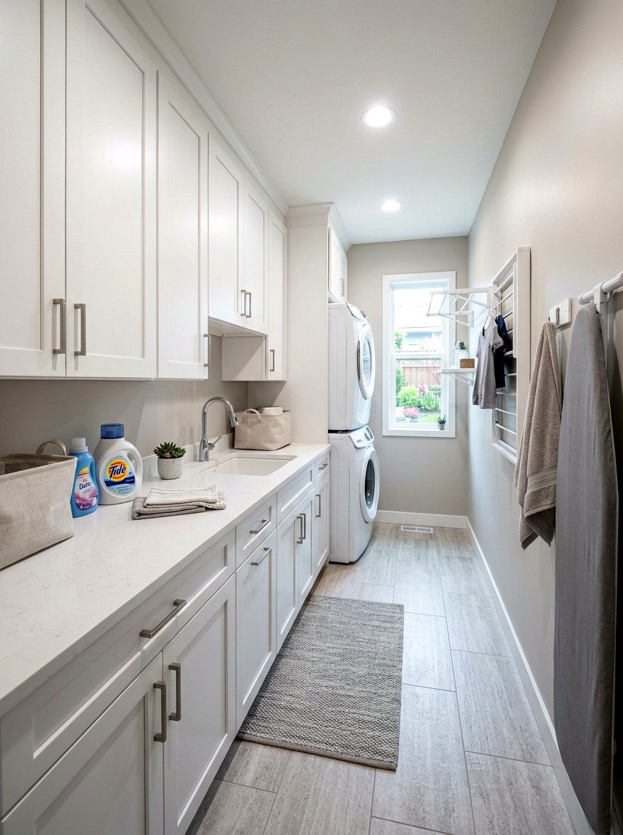 Narrow laundry room - 30 laundry room ideas